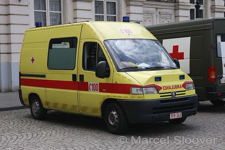 Peugeot Boxer ambulance from the Belgium Red Cross