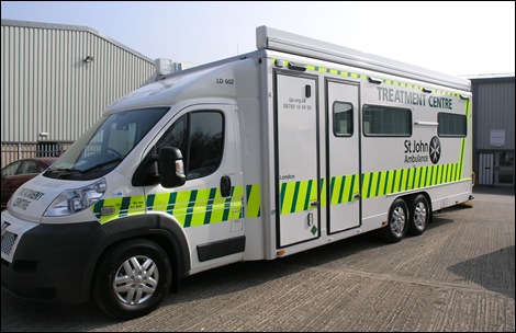 Peugeot Boxer as a St John Ambulance MTC