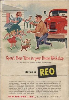 1953 REO Motors ad Popular Mechanics Oct 1953
