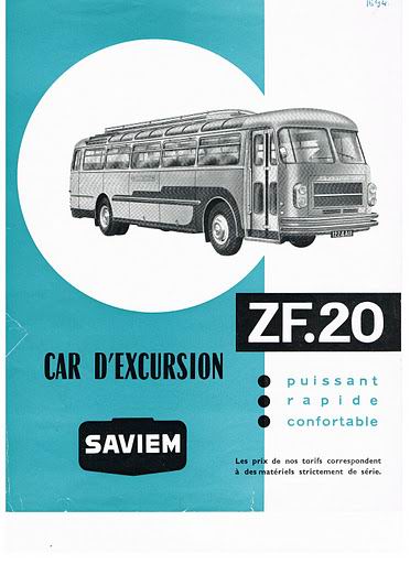 1964 SAVIEM ZF 20 boekje 426
