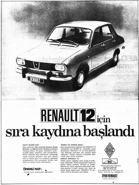 1972 Renault 12 ad