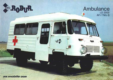Robur - Bus in Sanitätsausführung