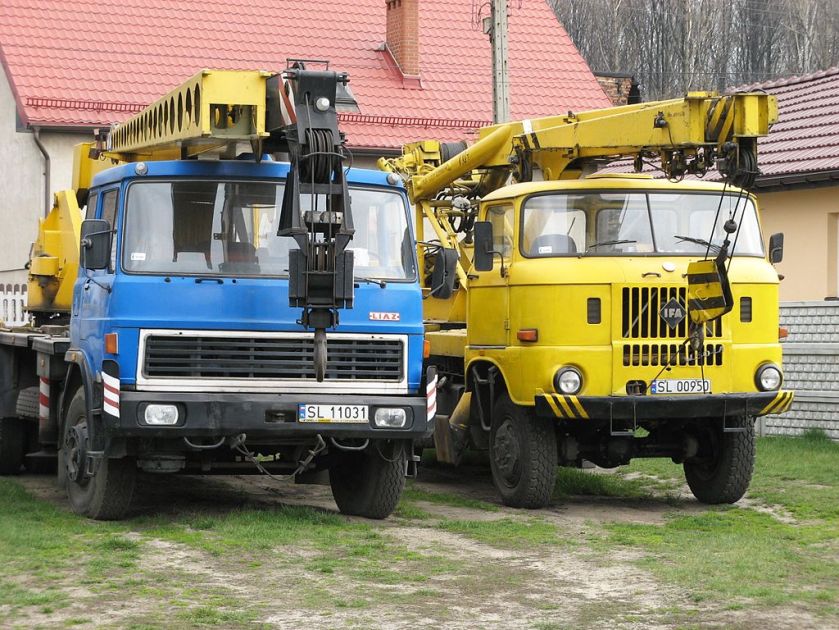 TAKRAF ADK 70 and LIAZ crane Trucks