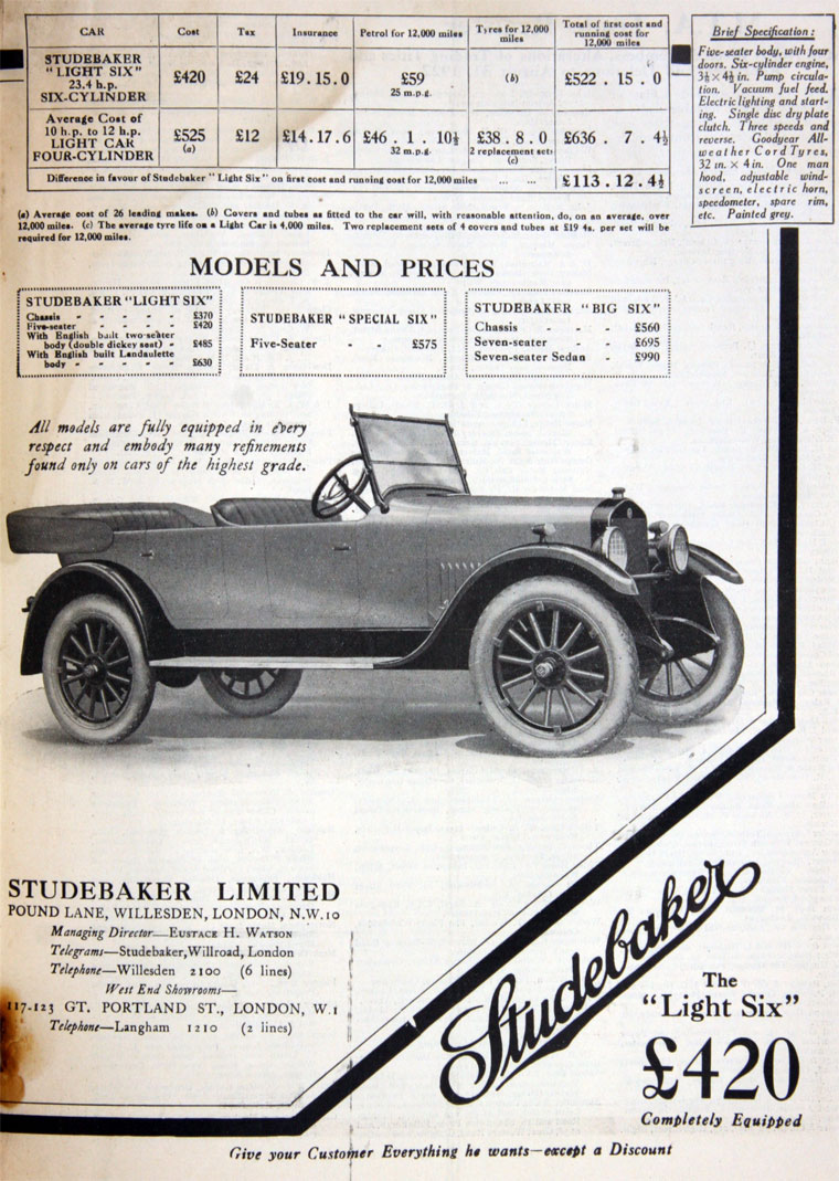 1922 Studebaker c