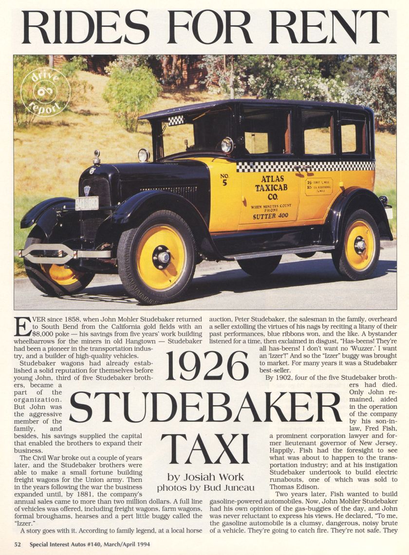 1926 StudeTaxi