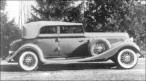 1933 Studebaker President Convertible Sedan Model 92 Speedway