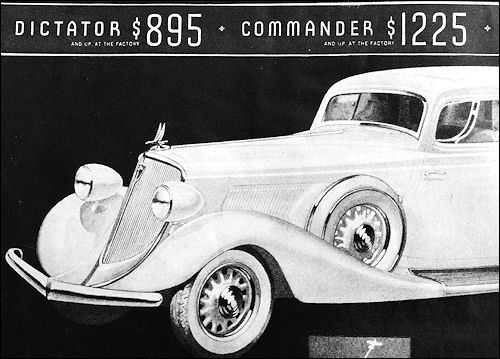 1934 studebaker Dictator&Commander