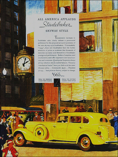 1934 Studebaker President tyl