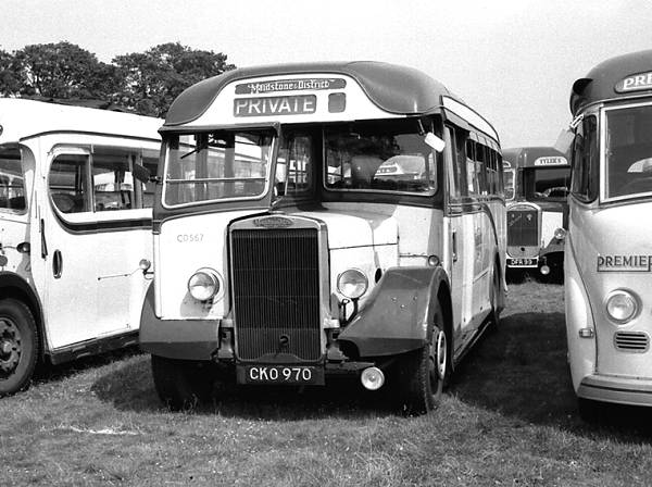 1936 Leyland TS7 Tiger which had been rebodied in 1950 with a Harrington C32F body