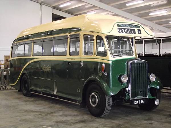 1937 Leyland Tiger TS7 with a Harrington C32F body, rebuilt by them in 1950