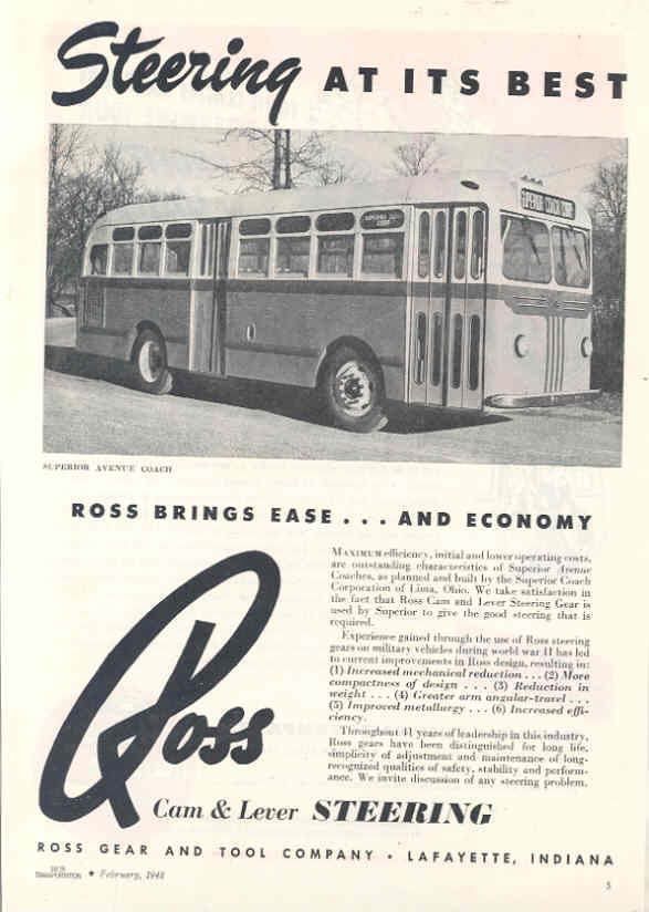 1948 Superior Transit Bus Magazine Ad