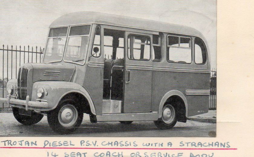 1950 Trojan Diesel with a Strachans 14 seat coach body