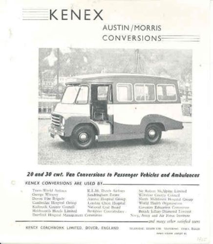 1955 Austin Morris Kenex Van Conversion