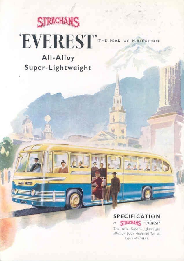 1955 Commer Strachans Everest Transit Bus Brochure