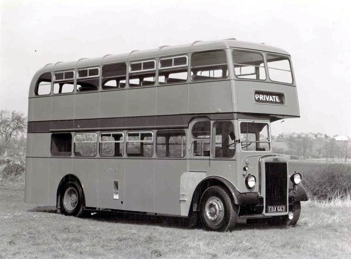 1955 Leyland Bus, Longwell Green Coach a Works