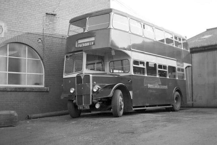 1956 AEC Regent V MD3RV with unusual Longwell Green bodywork which started off as L27-28R + later L31-28r