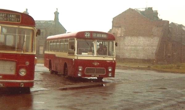 1964 Leyland Leopards in 1964 with unusual but very neat Strachan dual entrance bodywork seating 45