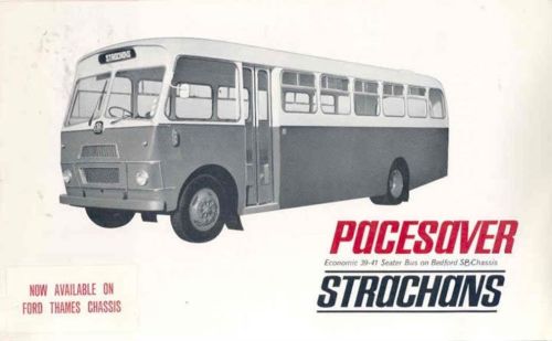 1965 Bedford SP Strachans Paysaver Transit Bus Brochure