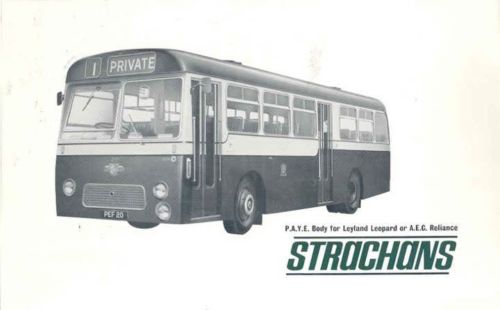 1965 Leyland Leopard Strachans Transit Bus Brochure
