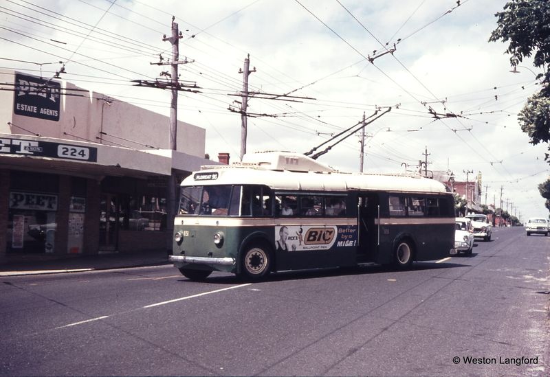 Cambridge Street and Gregory Street Down ARHS Special Sunbeam Trolleybus 851