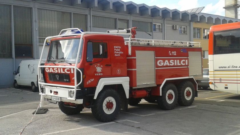 Gasilsko vozilo TAM 190 T 15 v Črnučah (PGD Verd, 2013-08)