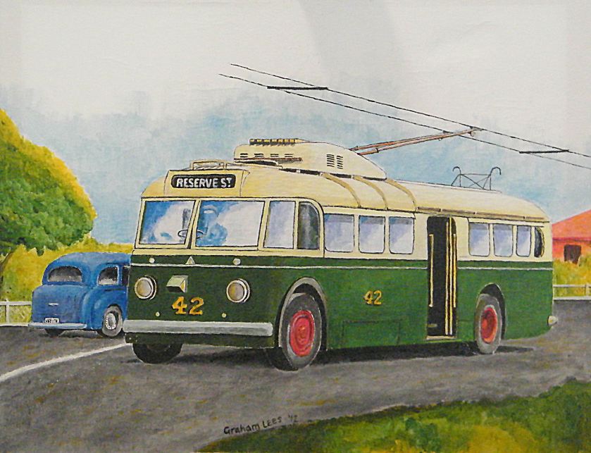 Perth Trolley Bus, Sunbeam No 42, on the Wembley Route