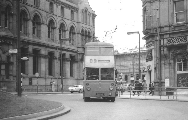 Sunbeam trolley bus in Queen Square