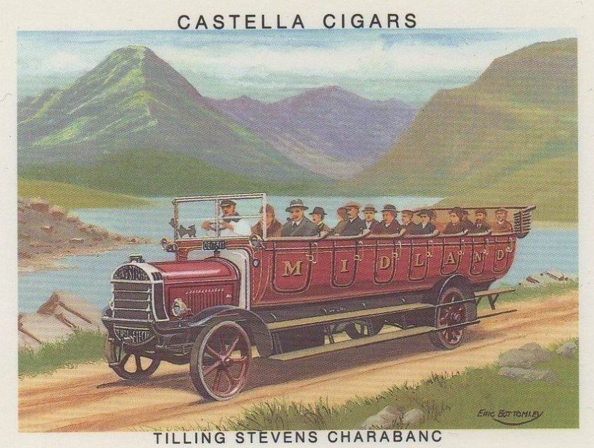 1907 Tilling Stevens Charabanc - Britains Motoring History Card