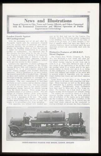 1926 London Tilling-Stevens fire engine truck photo article