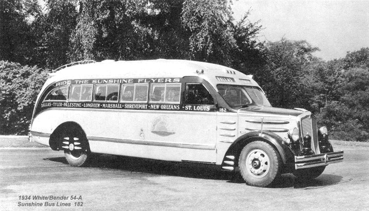 1934 White-Bender 54-A Sunshine Bus Lines 182