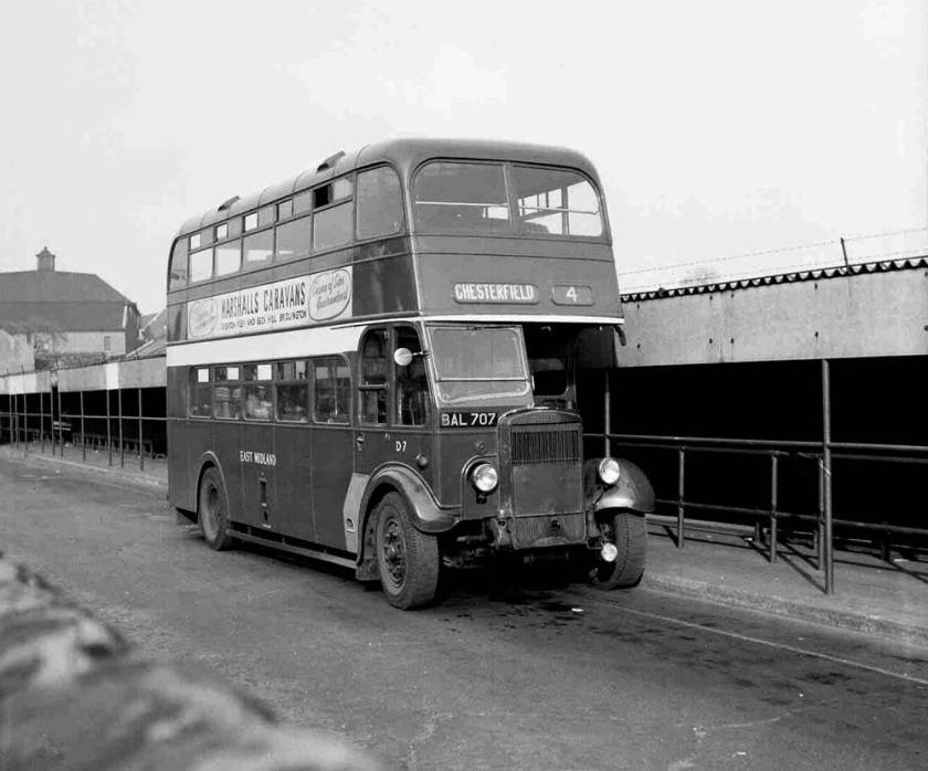 1935 Leyland TD4 dating with a Willowbrook L27-28R body fitted in 1949