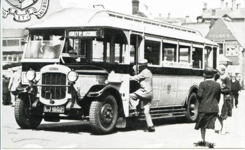 1938 LJ1602 - Thornycroft's of Basingstoke. Destination plate Ashley Road, Boscombe