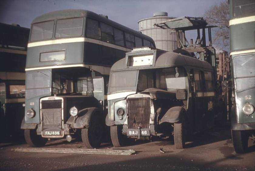 1939 Leyland Tiger TS8 converted to a tower wagon with a Willowbrook body