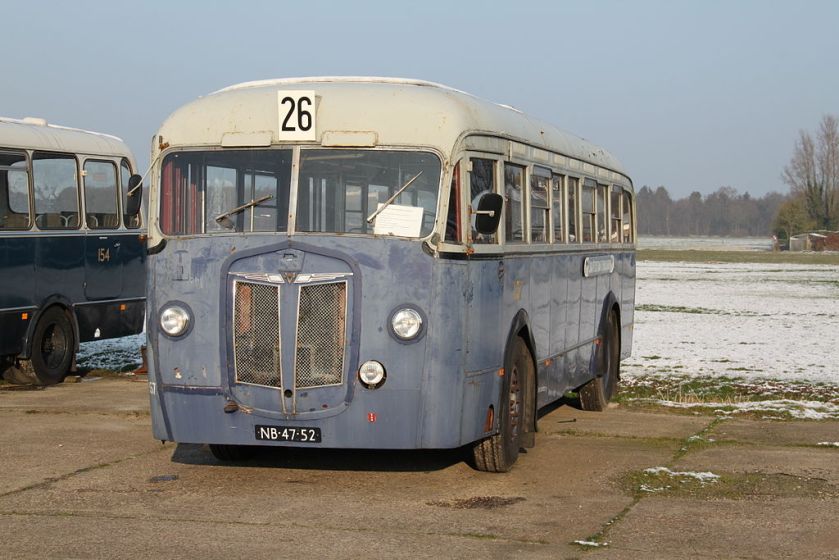 1941 Kromhout-Verheul-bus 157, Gemeentetram Amsterdam