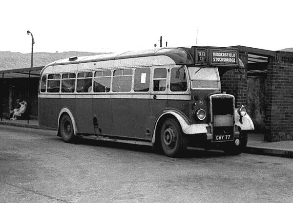 1948 Leyland PS1 GWY77 in 1954 with a secondhand Brush B34F body