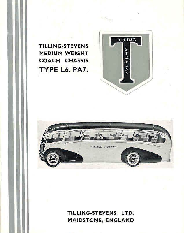 1948 Tilling Stevens L6PA7 Bus Sales Brochure