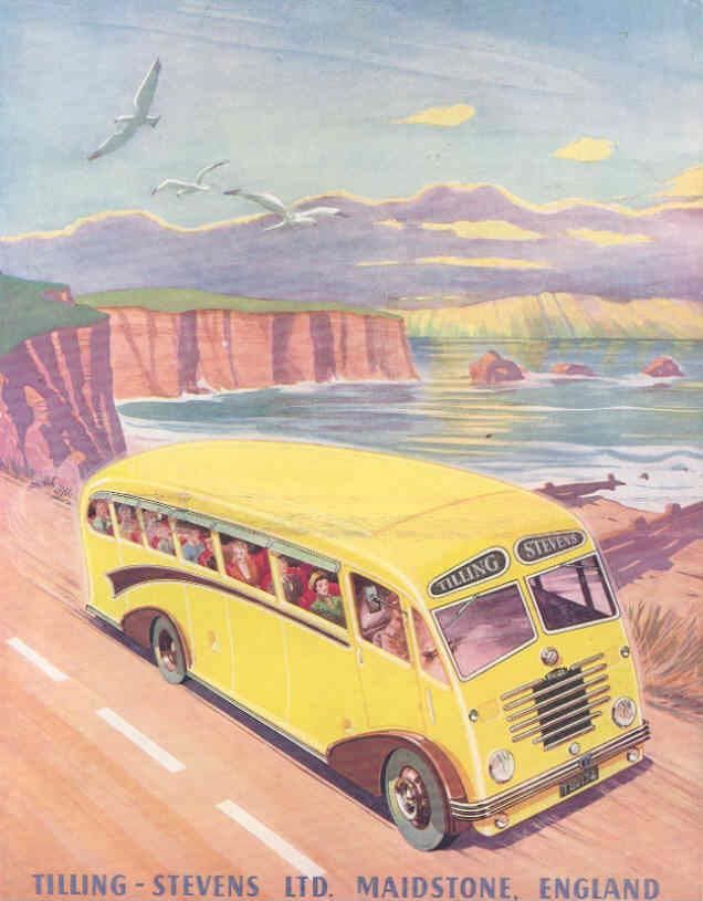 1951 Tilling Stevens Express Mark II Tour Bus Brochure