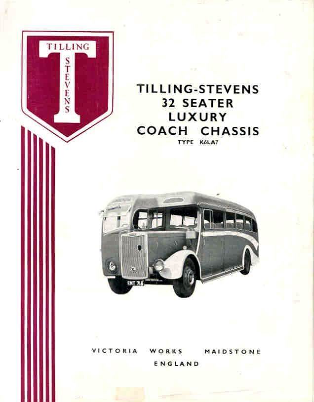 1951 Tilling Stevens K6LA7 32 Passenger Bus Brochure