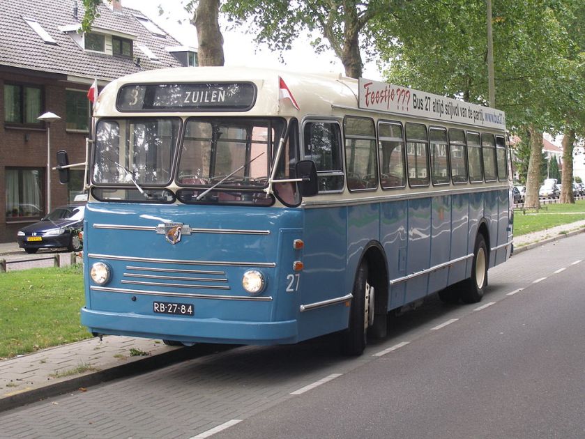 1957 Leyland Verheul stadsbus 27, GEVU, Utrecht.