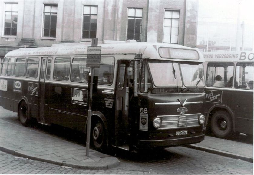 1961 Leyland-Verheul stadsbus 68, GVG, Groningen.
