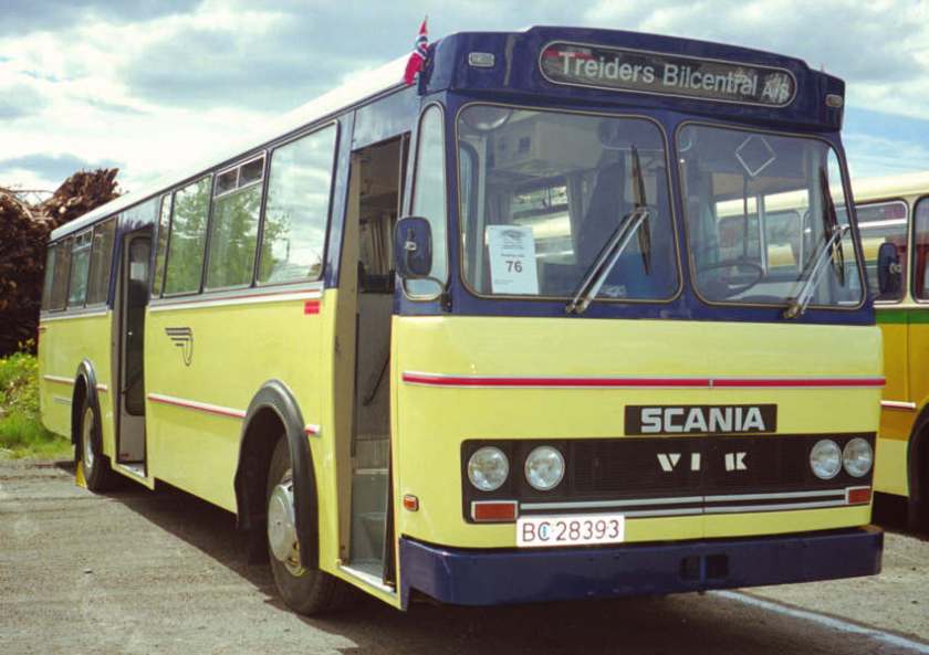 1975 BC28393 is a Scania BF111-63 with a bus body by VBK (Vestfold Bil og Karosseri)