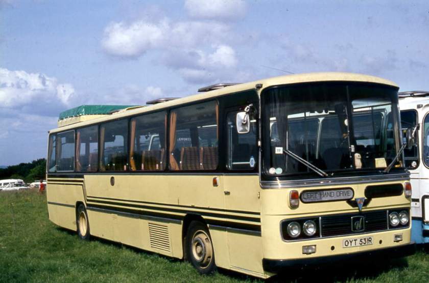 1976 A.E.C. 6U3ZL Reliances to National Travel (South East) with Willowbrook C47F bodies