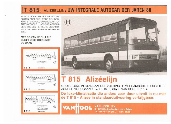 1978 VAN HOOL ALIZËE  T815