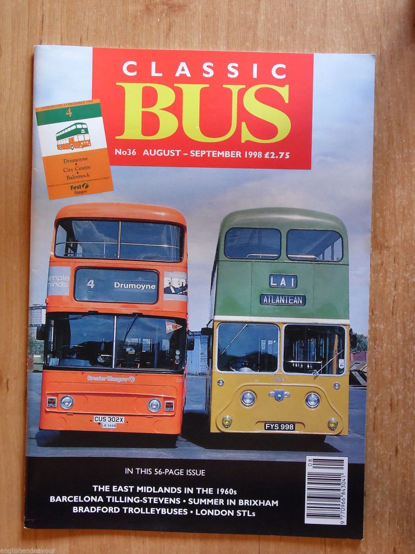 Classic Bus No.36 1998 East Midlands 1960s,Barcelona Tilling-Stevens,London STLs