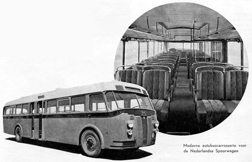 Crossley-bus met door Werkspoor gebouwde carrosserie uit werkspoor-1827-1952 autobuscarrosserie