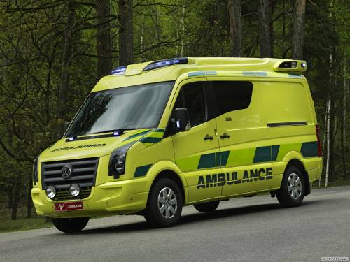 Volkswagen Crafter tamlans pegabus ambulance