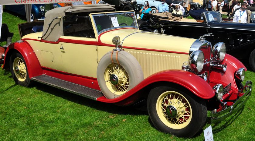 1931 Lincoln K-series LeBaron convertible coupe