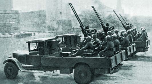 1936 ZIS-12 chassis Flak artillery