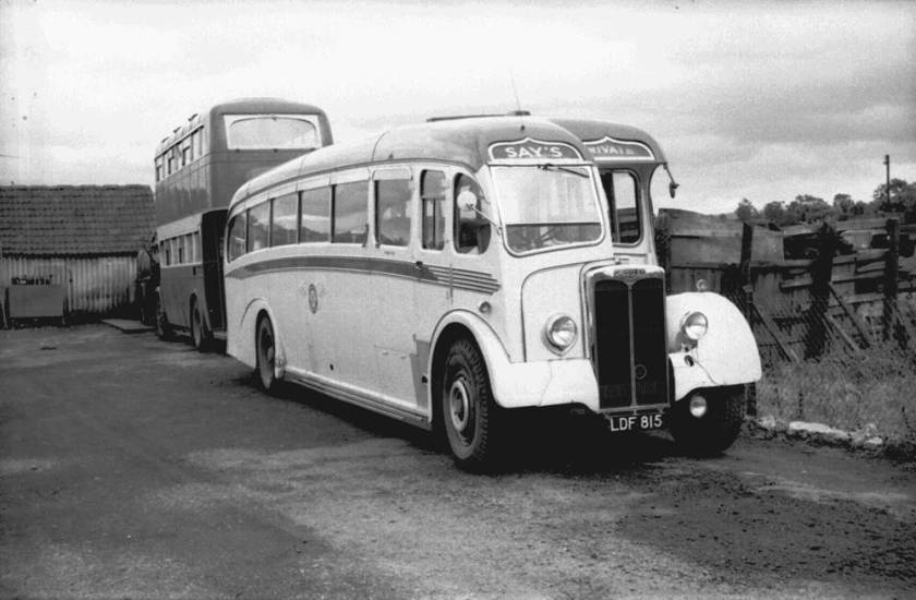 1952 Yeates C37F bodied Crossley SD42-9A, LDF815