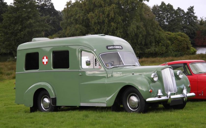 1956 Austin Sheerline Lomas Ambulance front